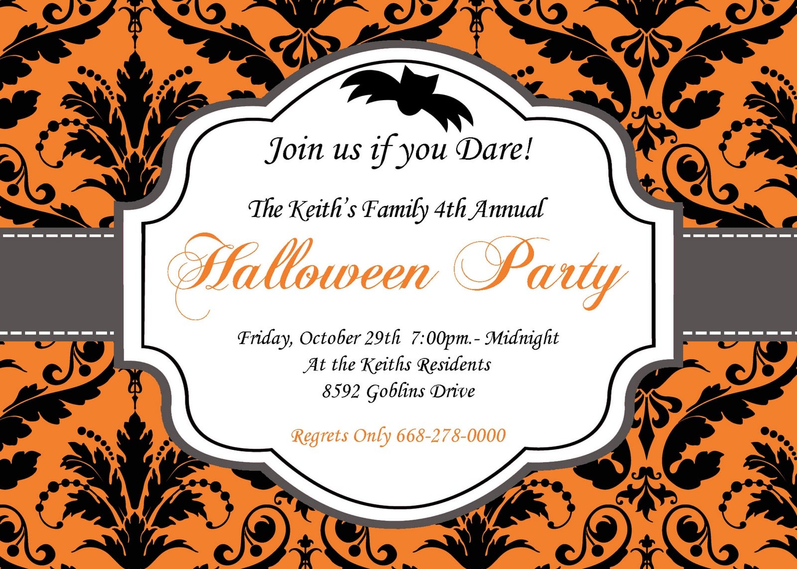 Free Printable Halloween Party Invitations â Fleeciness Info